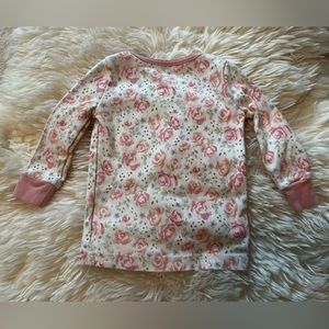 Janie & Jack long sleeve and long pant floral pajama, 18-24M